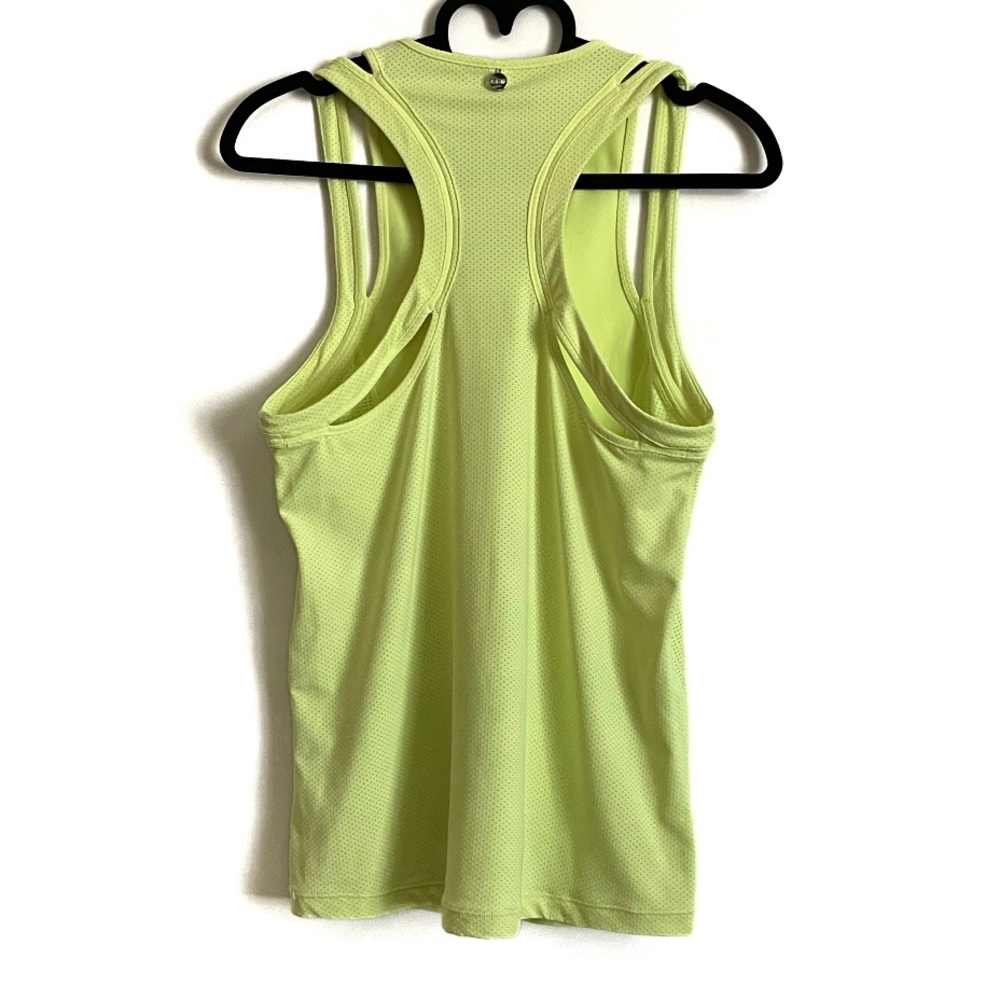 Lorna Jane Fluorescent Yellow Racerback Athletic Tank Top Size L - Picture 3 of 13